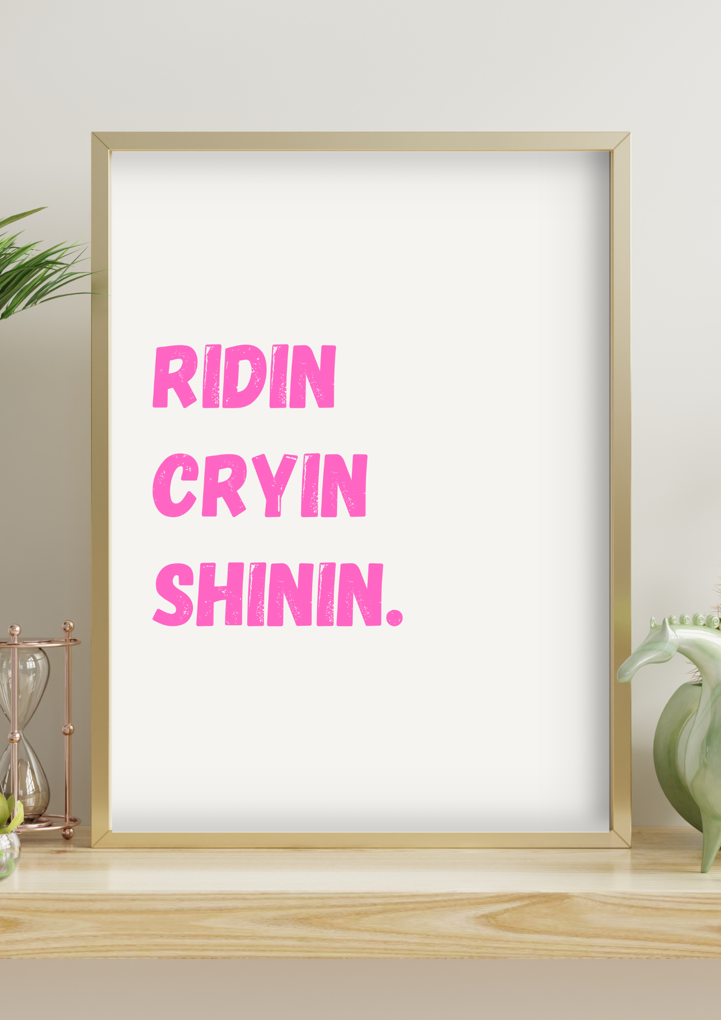 Riding Cryin Shinin Poster